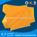 Yellow polyester plain raw silk material